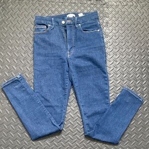 Good American Always Fits Dark Blue High-Rise Skinny Jeans